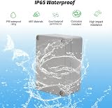 OTTYMO 4Pcs IP65 Waterproof Junction Box ABS Plastic Electrical Project view 4
