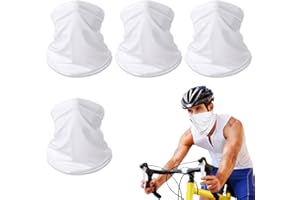 Neck Gaiter Summer, White, Breathable, Soft, Elastic, Moisture-Wicking, Versatile, for Men & Women