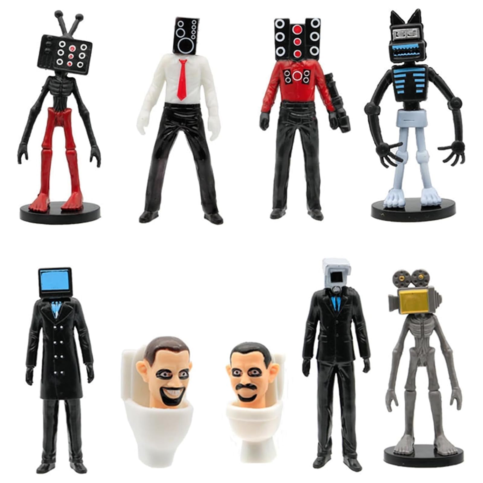 Niksultant 9 Pcs Assorted Collectible Figures Set, model doll sculpture, Gift for Gaming Fans (Used by individuals aged 15 and above)
