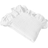 Organic Muslin Baby Blankets, Cotton Crib Blanket for Baby Infant Toddler, Super Soft and Lightweight Nursery Blankets 47"x47"| Perfect for Boys & Girls (White)