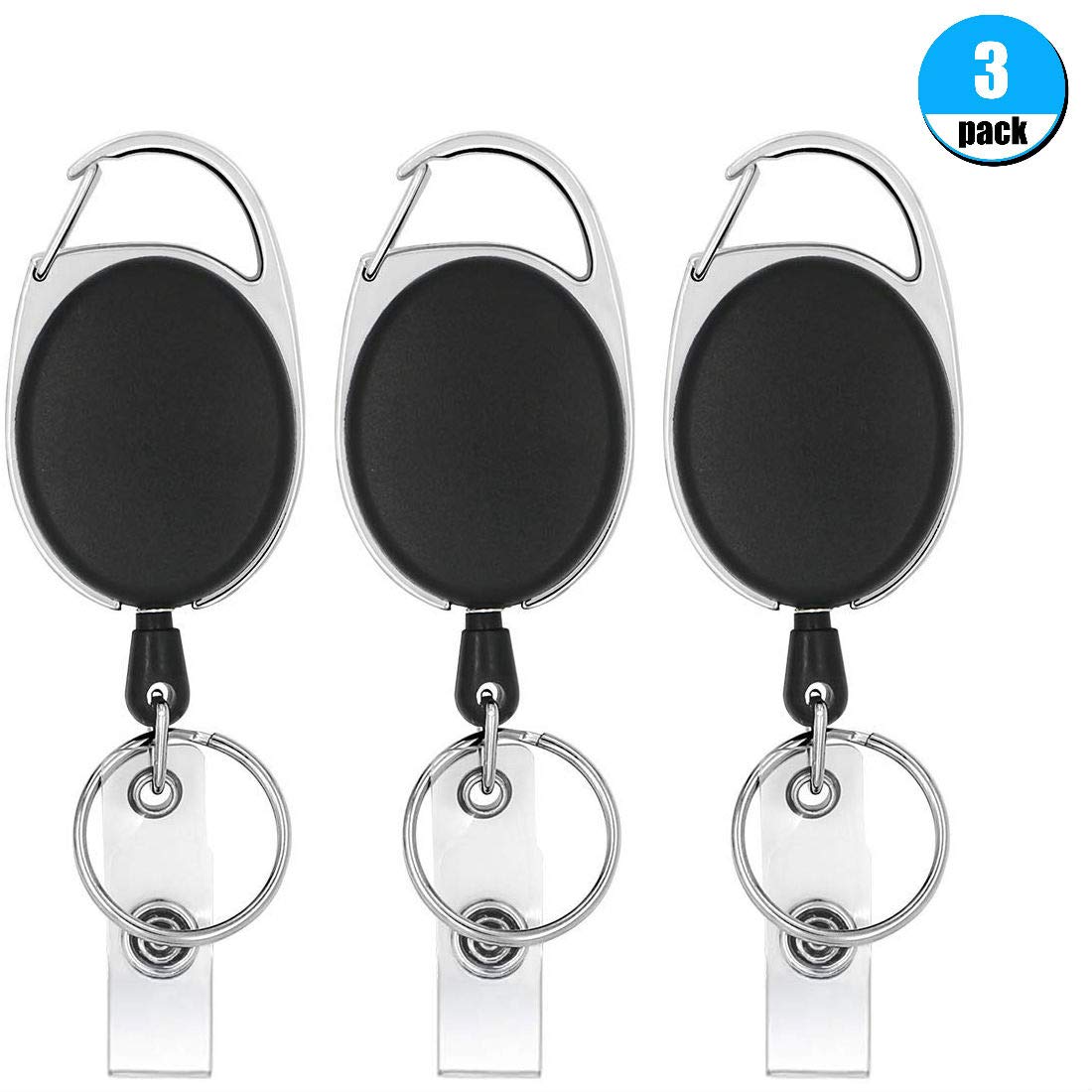 id badge retractable clip