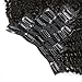 KeLang Hair African American Afro Kinky Curly Clip In Human Hair Extensions Brazilian Virgin Hair Natural Color 4B 4C Afro Kinky Curly Clip Ins 18inch 7pcs/lot,120gram/set