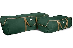 Covermates Keepsakes Garland Duffle Bag – Durable Polyester, Reinforced Handles, Fits up to 25 Foot Garland Depending on Thickness - Holiday Storage, Green