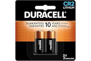 Duracell CR2 3V Lithium Battery, 2 Count (Pack of 1), CR2 Battery Lithium, High Power, Long-Lasting for Video and Photo Camer