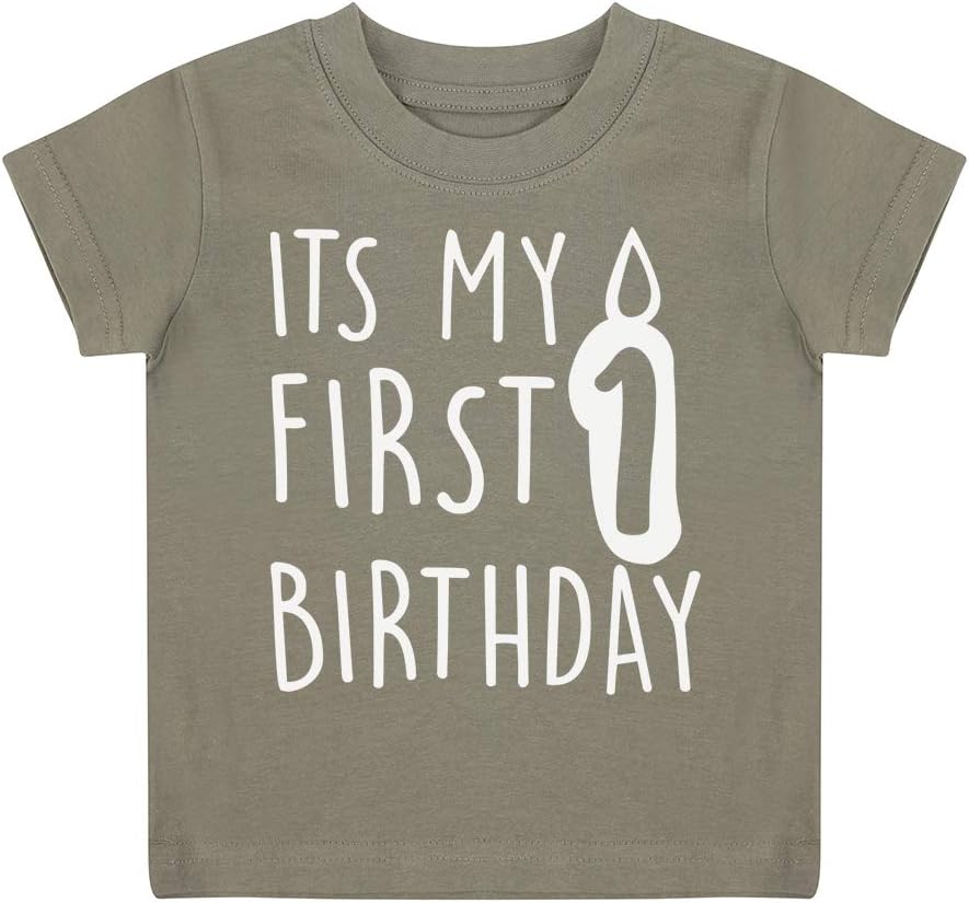 Personalised Kids Childrens T-Shirt Boys Girls Candle Birthday Party Tee Top CB4