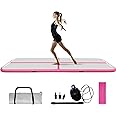 COVERONICS Air Gymnastics Training Mats - 10FT/13FT/16FT Inflatable Gymnastics Mats Tumble Track with Electric Pump & Storage Bag for Gymnastics Training/Home&Outdoor Use/Cheerleading/Yoga/Water