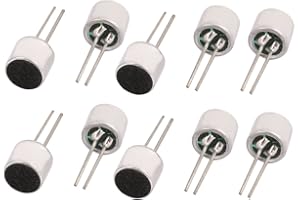 uxcell uxcell10Pcs 6x5mm 30-44dB Electret Condenser Microphone High Sensitivity Pickup