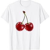 Cherry Red Aesthetic Cherries Trendy Summer Women T-Shirt