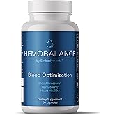 Complete Nutrition HemoBalance Blood Optimization Supplement, 60 Capsules, Supports Hematocrit Levels and Reduces Blood Viscosity