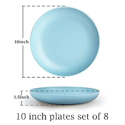 Homienly 10 inch Deep Dinner Plates Set of 8
