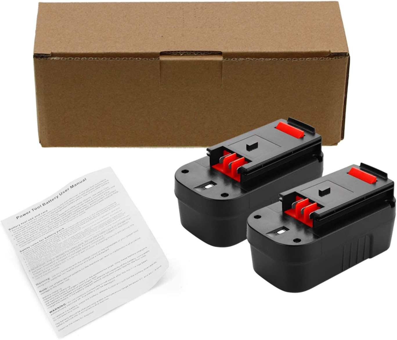 18 Volt 3.8Ah HPB18 Replacement Battery for Black and Decker 18V Ni-Mh, Compatible with B&D 18 Volt HPB18-OPE 244760-00 A1718 FS180BX FS18BX FS18FL FSB18 Firestorm Batteries 2 Packs: Home Audio & Theater