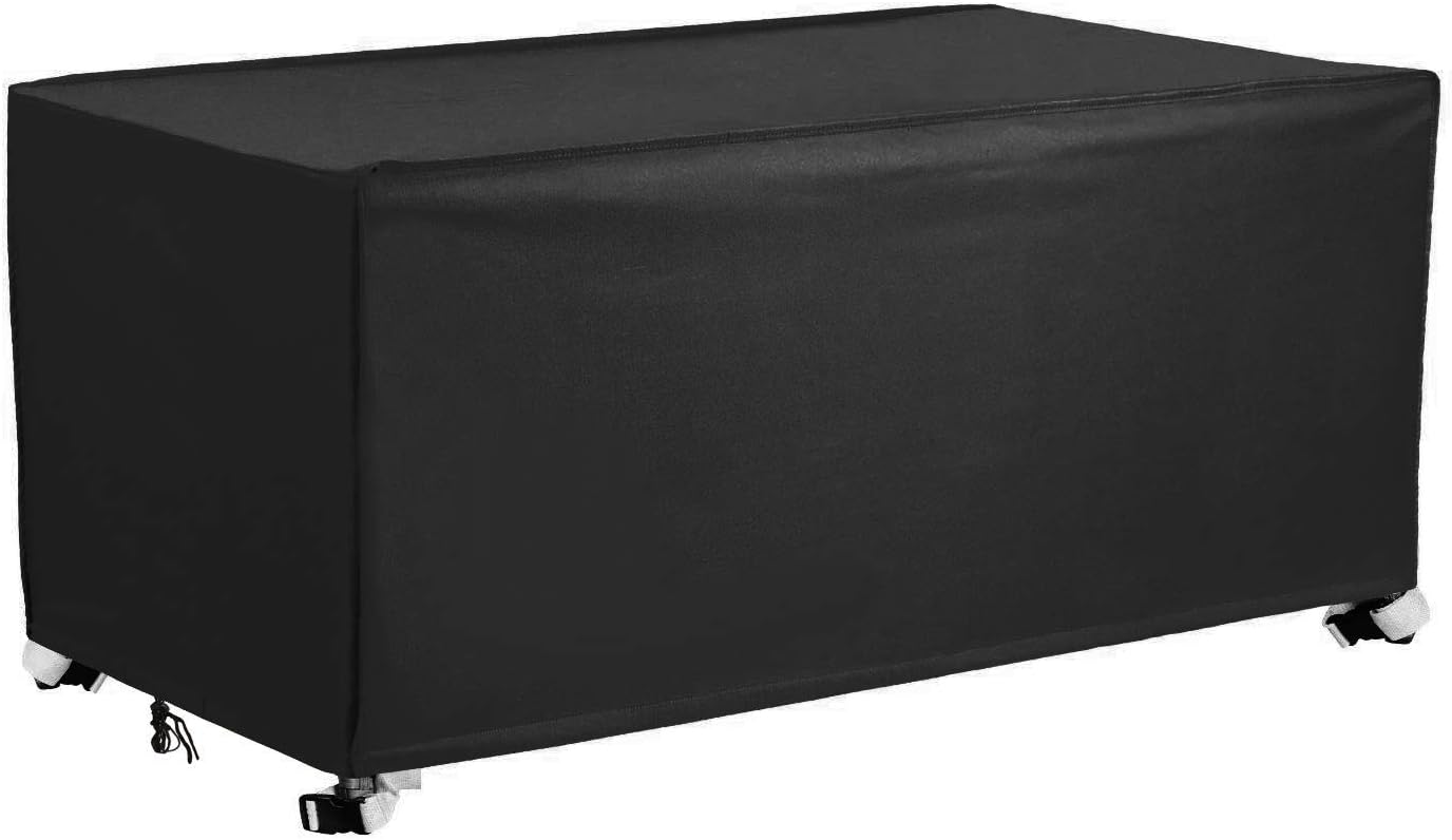 Mr.You Patio Deck Box Cover Storage Cover,Deck Box Cover Outdoor Storage Container Cover Dust-Proof Protective for Deck Boxes(Black，52 in): Home Improvement