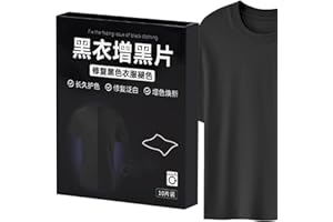 Black Fabric Dye - 10-Piece All-Purpose Intensive Darkening - Darkening Black Synthetic Fabric Dye | for Synthetic Polyester 