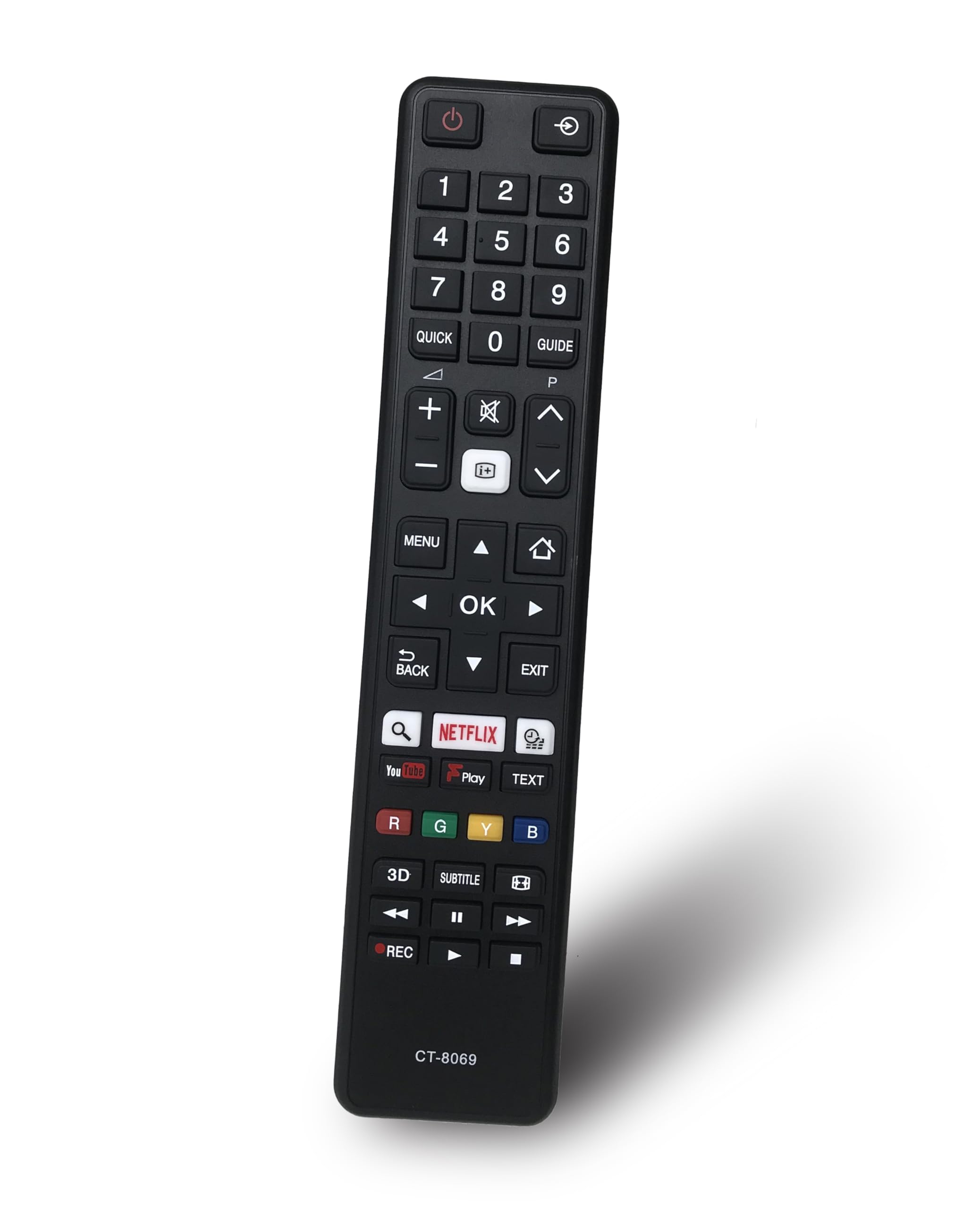 CT-8069 Replacement Remote Control for Toshiba TV 32D3753DB 32L3753DB 32W3753DB 43U6763DB 49U6763DB 49U5766DB 55U5766DB 65U6763DB 75U6763DB