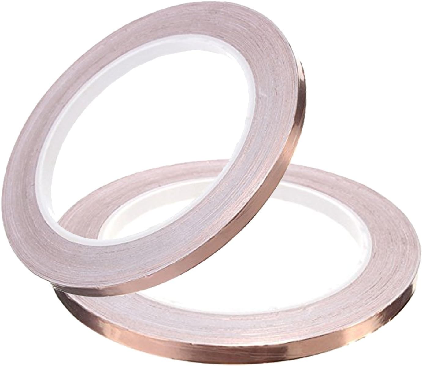 Copper Foil Tape,Avanlin [2 Pack] Copper Foil Tape with Conductive Adhesive(1/4inch X 21.8yards)-Slug Repellent,EMI Shielding,Stained Glass, Paper Circuits,Electrical Repairs, Soldering,Grounding