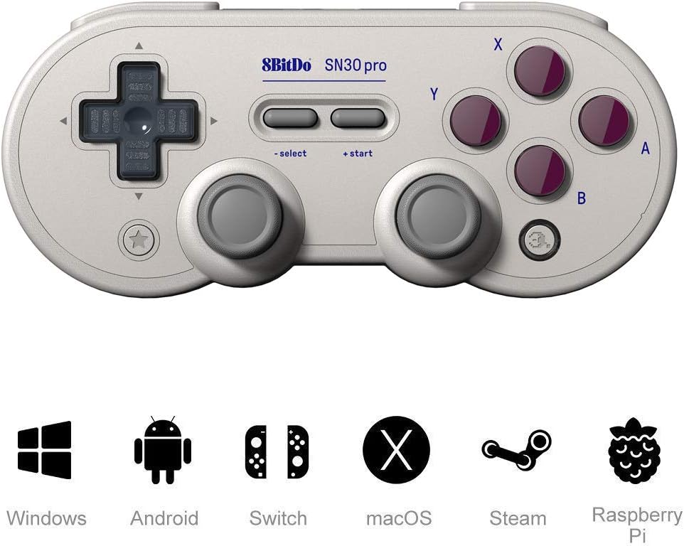 8Bitdo SN30 Pro G Bluetooth Wireless Controller Gamepad (G Classic Edition) - for Switch,PC, Mac OS & Android