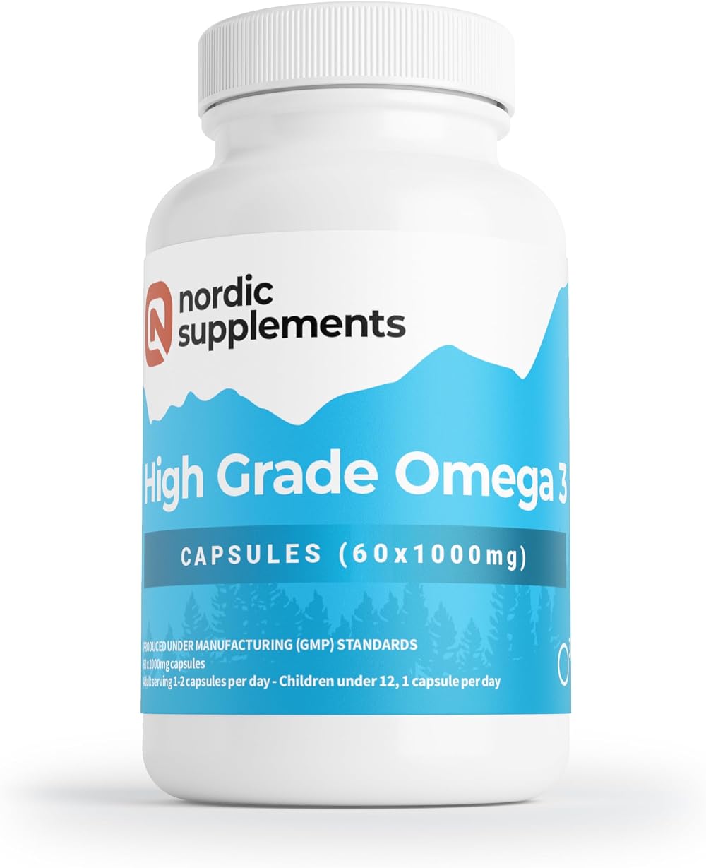Nordic Supplements High Strength Omega 3 1000 mg 60 Capsules
