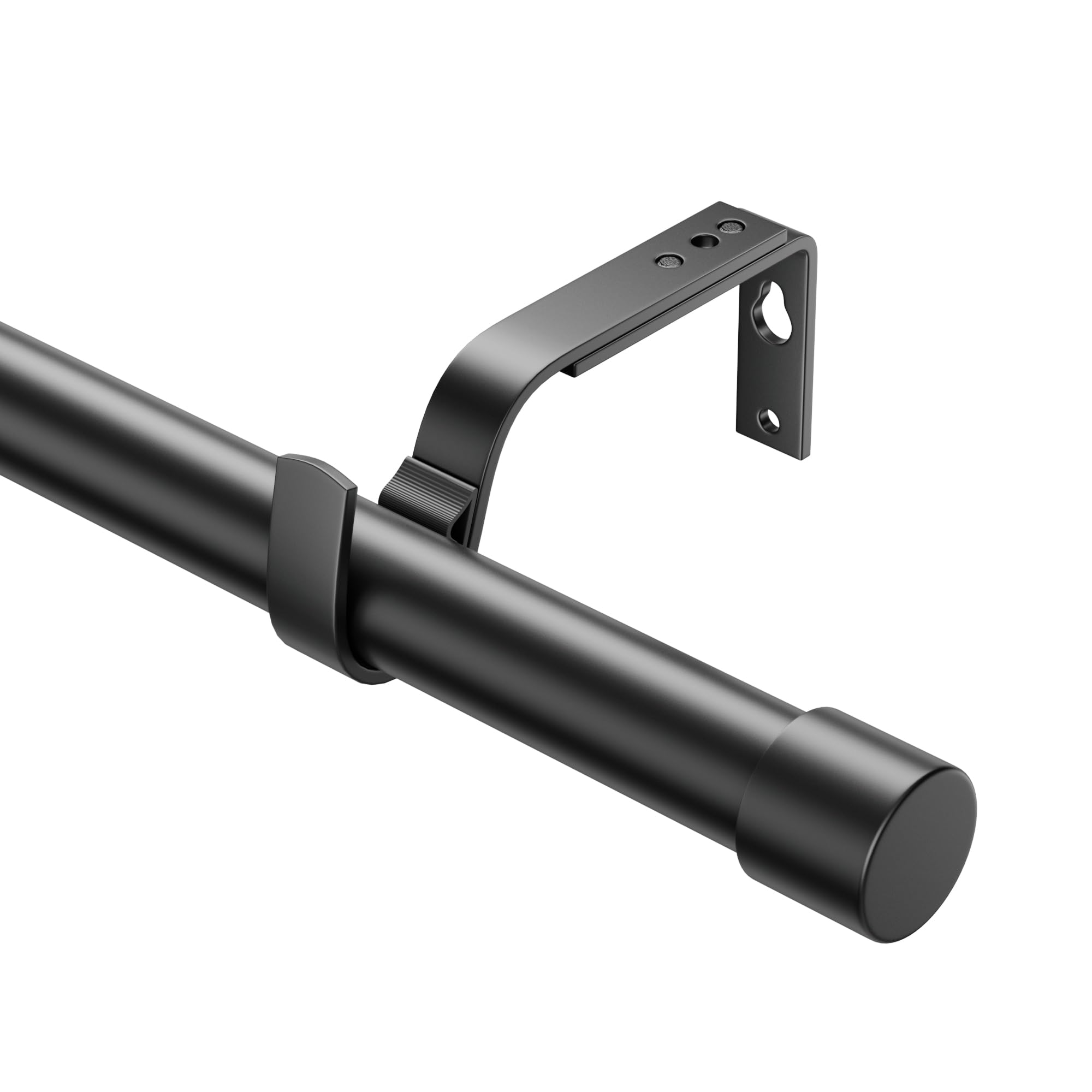 Extendable Curtain Rods 76-280cm, Dia 25mm Splicing Curtain Pole with Adjustable Brackets for eyelet curtains, Heavy Duty Decorative Windows Rods for Bedroom, Living room