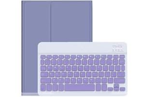 Color Keyboard for iPad Air 13 inch (M3,M2)/ iPad Pro 12.9 inch (6th/5th/4th/3rd Generation) Keyboard Case Cute Detachable Bl