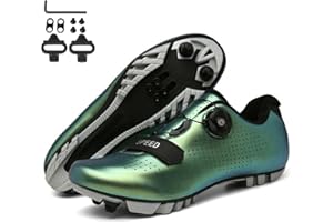 PENXZT Mountain Bikes Shoes Mens MTB Cycling Shoes Compatible with Peloton SPD 2 Bolts Pedals Riding Racing Cycling Shoes Out