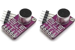 Cjuahsvior 2X MAX9814 Microphone Amplifier Module MIC Microphone Sound Amplification for Audio Projects and Sound Systems
