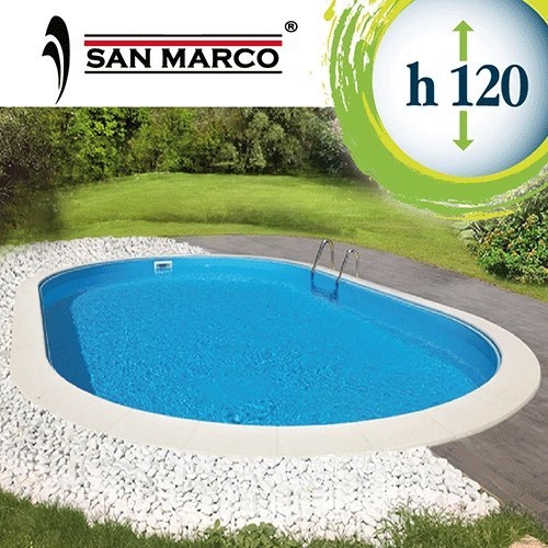 San Marco Piscina Da Giardino Interrata 737x360x120 Cm