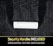 Reusable Dog car Seat Cover for All Cars with Side Flaps & Free Stop Barking Whistle - Durable Non-Slip Comfortable Material for Safe Traveling on the Road | Machine Washable & Easy to Install, Black