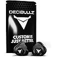 Decibullz 25-Decibel Noise-Reduction Earplugs for Hearing Protection, Custom-Molded Reusable Earplugs for Noise Sensitivity & Flights, Black