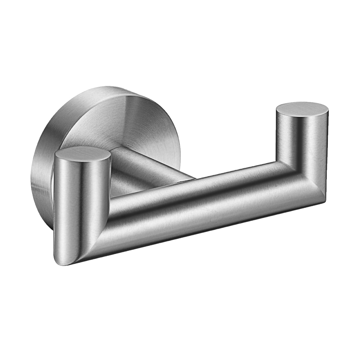 Photo 1 of Towel Hooks for Bathrooms, Brushed Nickel Towel Hook for Kitchen Bathroom, SUS304 Stainless Steel Coat Hook, Heavy Duty Double Holder Robe Hooks for Hanging Towels, Coats, Sponges,Wall Mount, 1 Pack ?