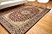 Feraghan/New City Traditional Isfahan Wool Persian Area Rug, 4' x 6', Burgundy