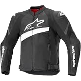 Alpinestars T-GP Plus V4 Airflow Jacket, Lightweight Mesh Construction, CE-Certified, Sport Fit, DFS Shoulder Protection, Hot Weather Riding Gear, L, Black/White