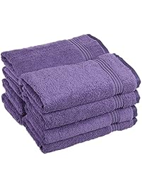 Superior Luxurious Soft Hotel & Spa Quality Hand Towel Set of 8, Made of 100% Premium Long-Staple Combed Cotton - Royal Purple, 16" x 30" each