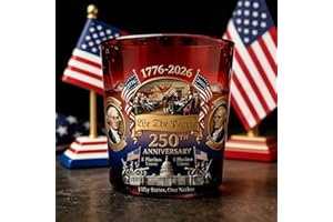 U.S. 250th Anniversary Commemorative Whiskey Decanter, America 250 "We the People Heritage Whiskey Bottle for Bourbon & Scotc