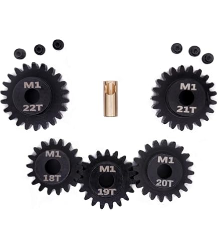 Amazon.com: uxcell M1 Mod1 Pinion Gear Set 5mm Shaft 19T 20T