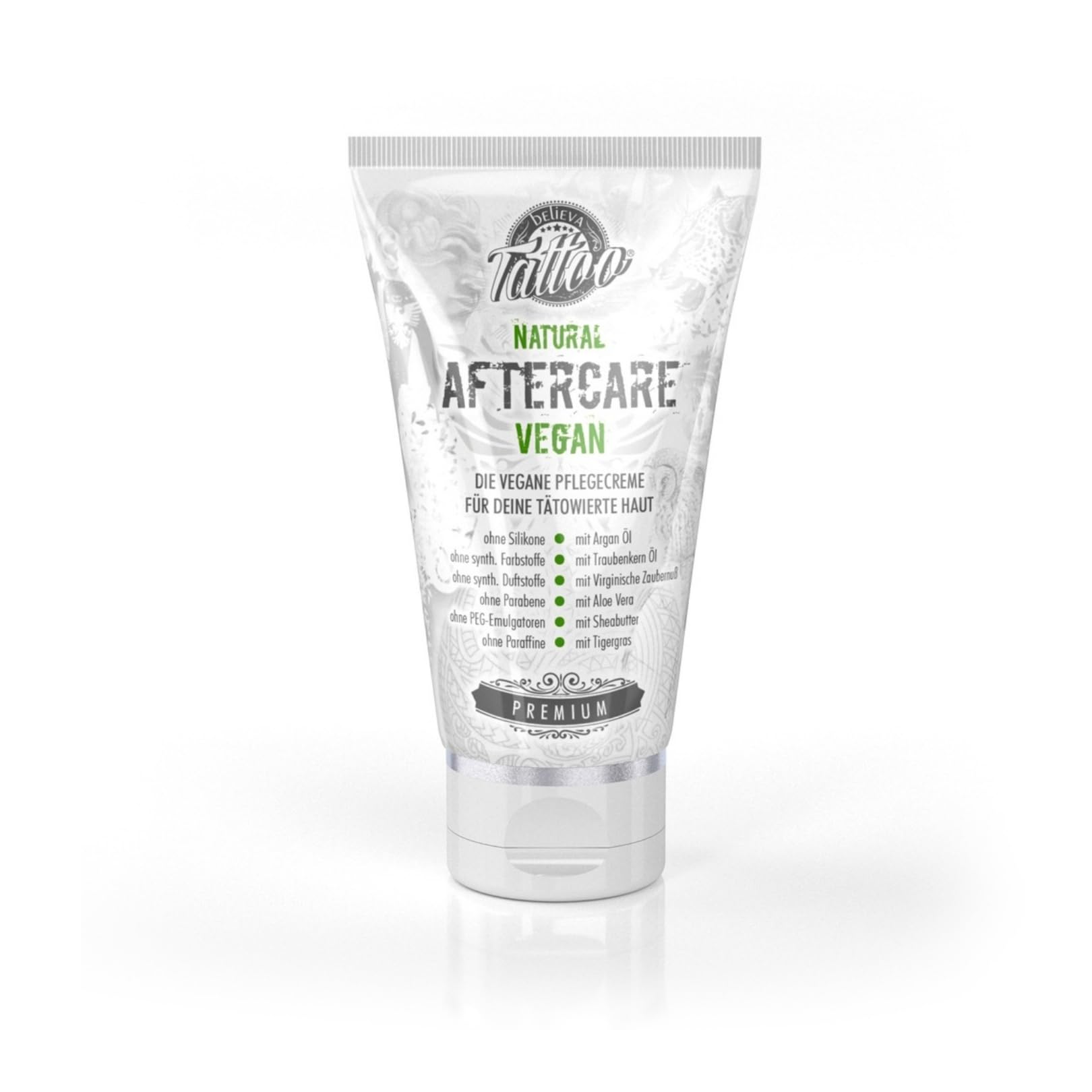 Believa Tattoo Aftercare - 100% vegan tattoo Cream for your skin - 150ml
