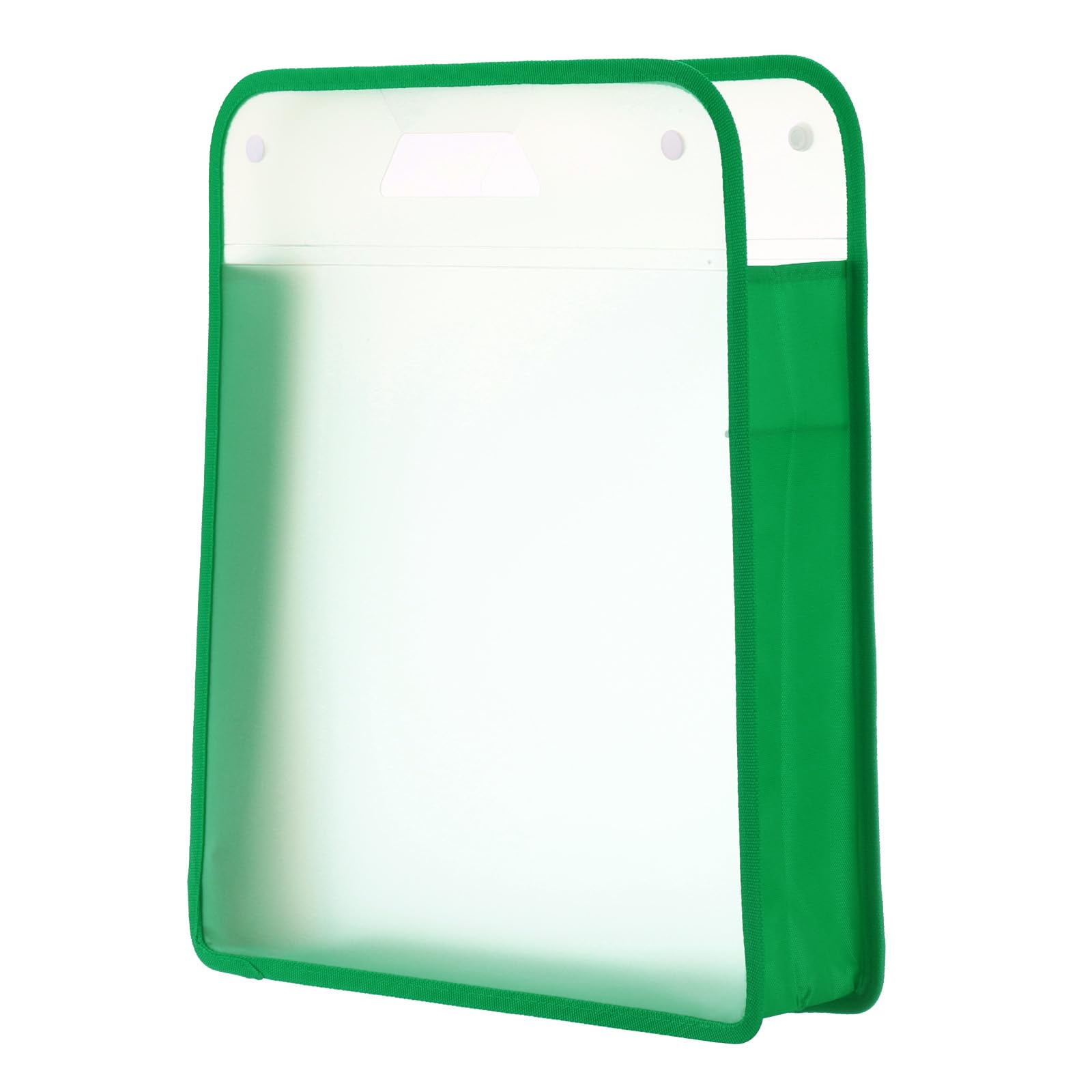 PATIKIL Scrapbook Paper Storage Organizer, Rectangular Scrapbook Organizer for 12x12" Sheet Paper Vinyl Storage with Handle for Scrapbook File Vinyl Paper Card Stock, Green