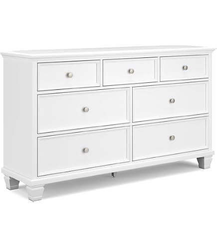 signature design by ashley leahlyn dresser Ashley Signature Design Leahlyn Dresser - Bedroom Furniture, 7 Drawers, Old  World Style