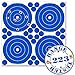 Adhesive 4 Inch Reactive Splatter Shooting Target - Four Targets and 28 Repair Patches per Sheet