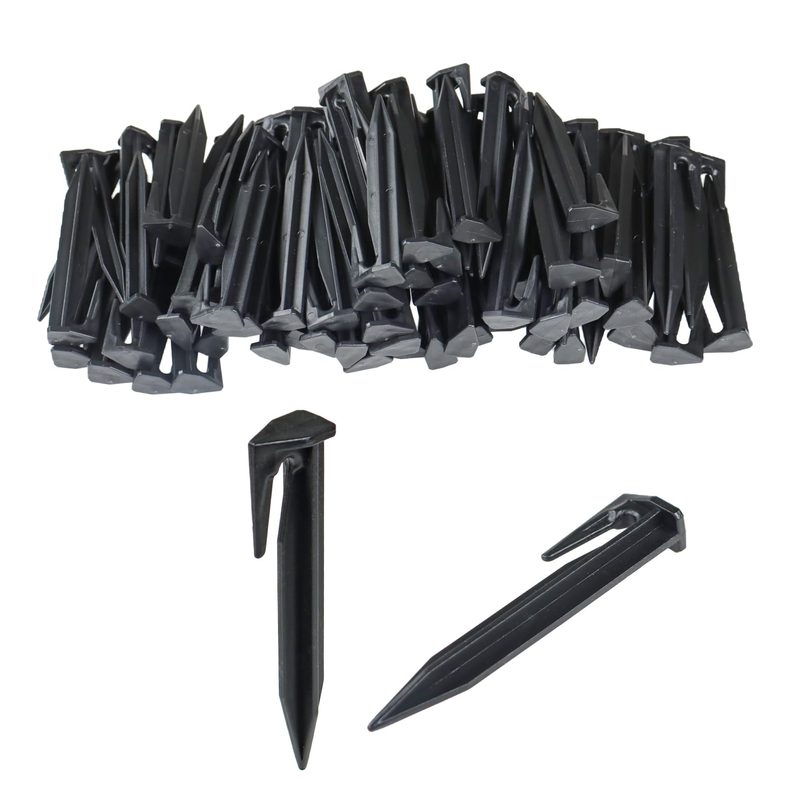 DBOO Ultra-Durable 8.5cm PEGS & GROUND SPIKES for LAWNMOWER Boundary Cables - 100Pcs Pegs for Robotic Lawnmower Boundary Cables Universal Ground Anchor Ground Anchor for Boundary Wire