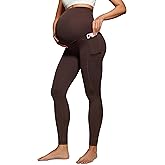 CRZ YOGA Womens Butterluxe Maternity Leggings with Pockets Over The Belly 28" - Soft Workout Active Yoga Pregnancy Pants