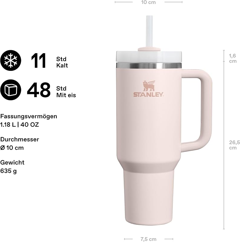 1913 Quencher H2.0 FlowState Trinkbecher 1.18L - Rose Quartz