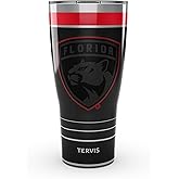 Tervis Traveler NHL Florida Panthers - Night Game Triple Insulated Tumbler Travel Cup Keeps Drinks Cold & Hot, 30oz, Stainless Steel