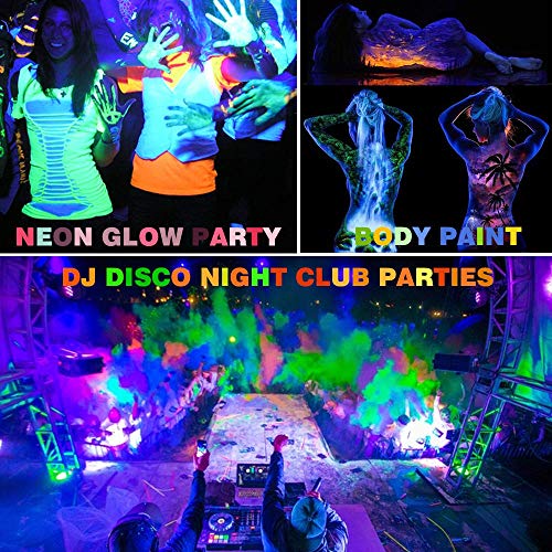 RONSHE 20W UV LED Black Light Flood Light with US Plug, Outdoor IP66 Waterproof, for Blacklight Party Supplies, Stage Lighting, Aquarium, Body Paint, Fluorescent Poster, Neon Glow, Glow in The Dark - Thumbnail 4