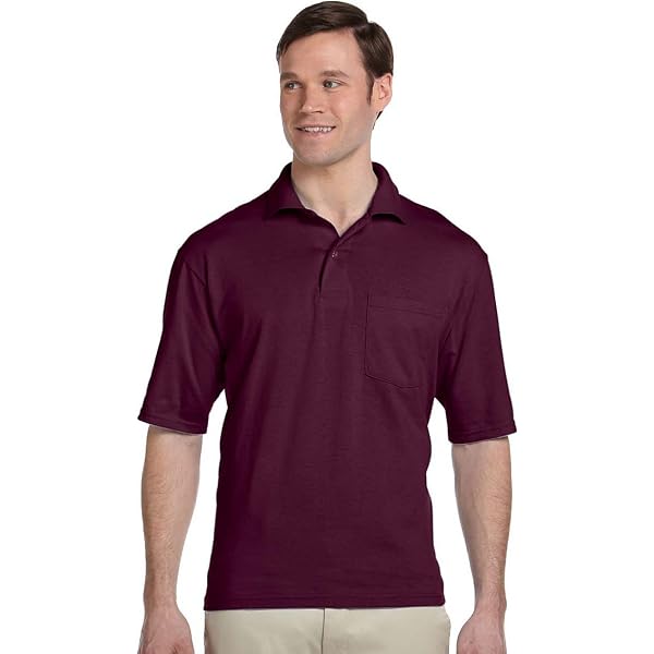 Amazon.com: Jerzees 5.6 Oz, 50/50 Jersey Pocket Polo With