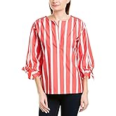 Trina Turk Womens Bees Knees Tie Sleeve Blouse