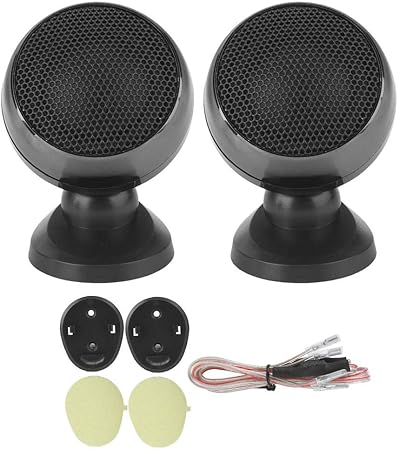Amazon Qii Lu車のツィーター 車のツィータースーパーパワーラウドスピーカー音楽ステレオオーディオスピーカー ホーン 車 バイク