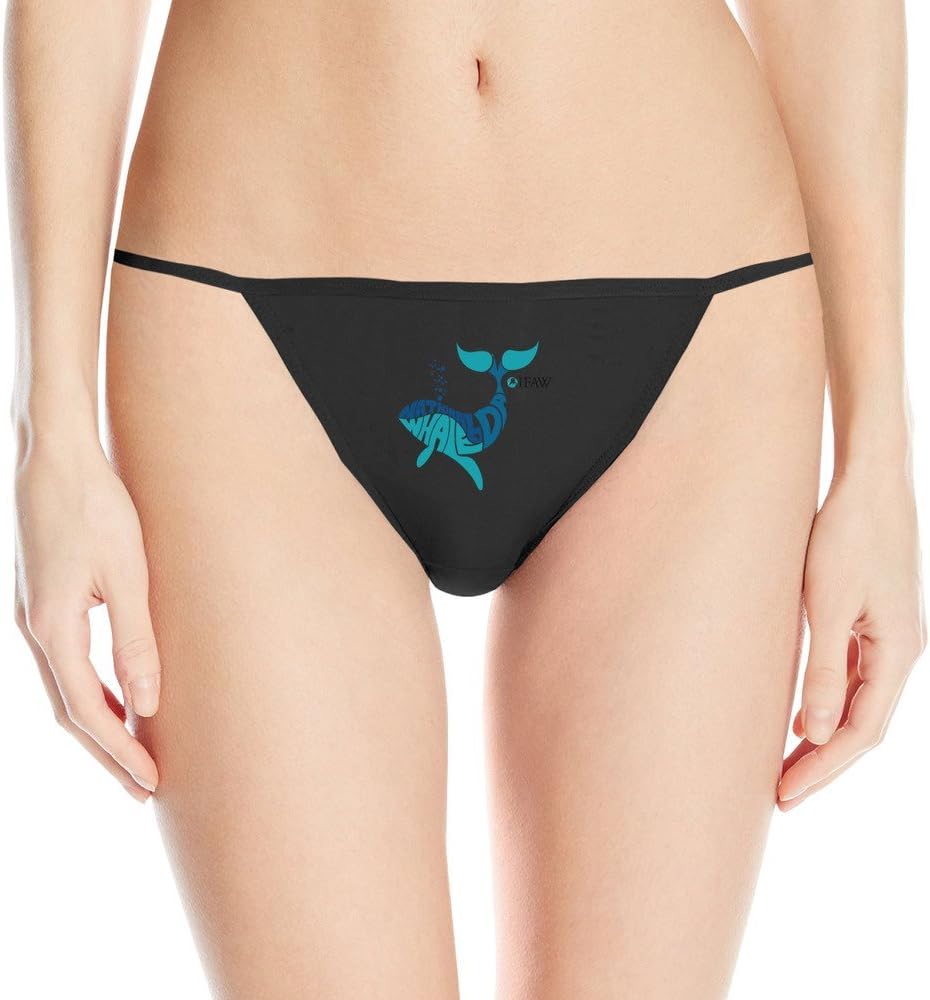 Invisibles ThongsWhales IFAW Logo Sexy Women T Back