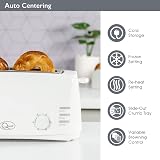 Quest 4 Slice Toaster White Extra Wide Long Slots 6 Settings view 5