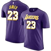 Lebron James Los Angeles Lakers NBA Kids Youth 4-20 Purple Statement Edition Performance Jersey T-Shirt