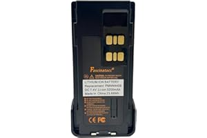 FASCINATACC PMNN4409 PMNN4409AR 7.4V 3200mAh Li-ion Battery for XPR 3500 XPR 3500e XPR 3300 XPR 3300e XPR7350 XPR7580 XPR7580e XPR7550 XPR 7550e APX4000 APX1000 DP4400 Portable Radio PMNN4491 PMNN4448 with Clip